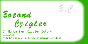 botond czigler business card